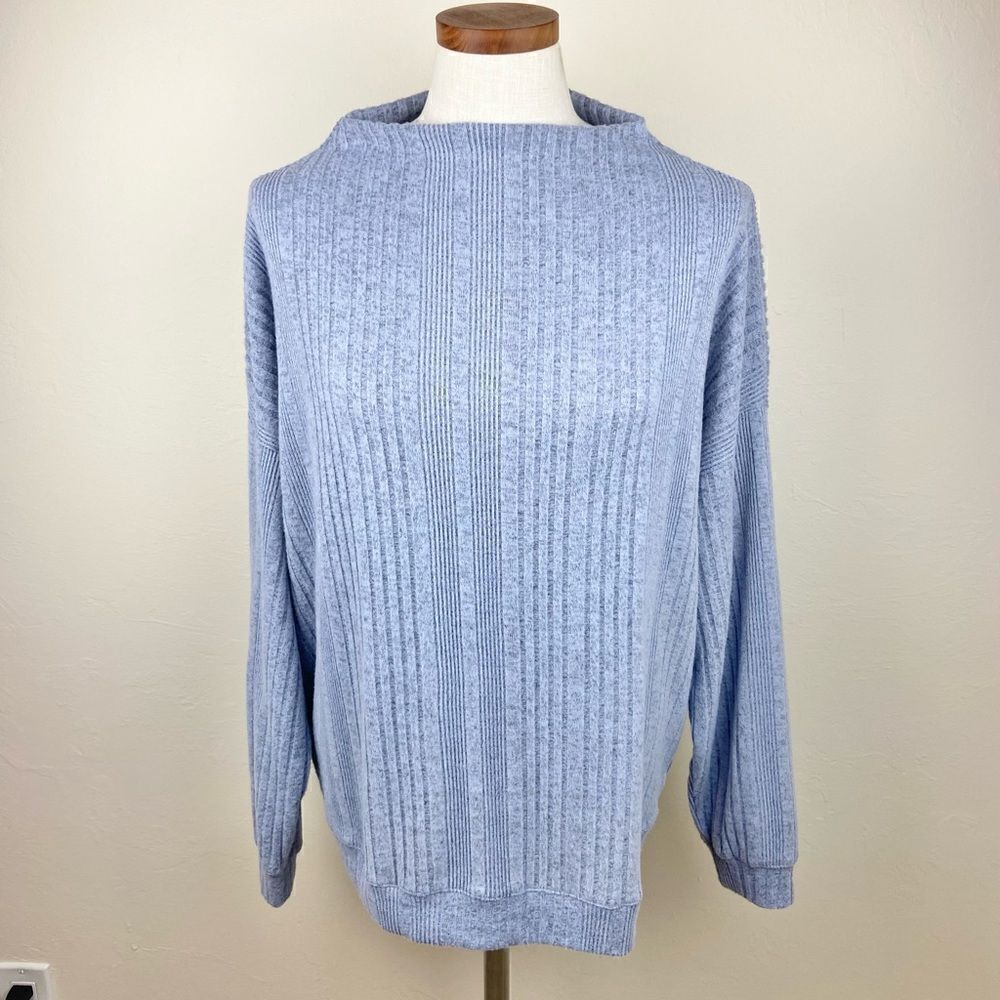 Hello Nite Ribbed Boatneck Cozy Sweater